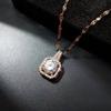 Collar Coreano de Acero de Titanio con Diamante Flash para Mujer, Diseño Simple de Celebridad de Internet, Nicho Elegante para Mujer, Cadena de Clavícula Moderna, ins Lujo Ligero, Regalo