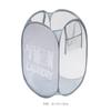 Cesta de Malla de Nylon para Ropa Sucia Dormitorio de Estudiante Hogar Grande Ligera Doble Asa Cesta para Ropa Sucia Cesta Plegable para Almacenamiento