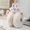 Orejeras Cálidas de Animalitos de Dibujos Animados Coreanos, Plegables, de Terciopelo y Engrosadas, Lindos Bolsillos para Orejas, Orejeras Cálidas y a Prueba de Frío para Salir
