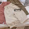 Novo Estilo de Outono Calças Casuais de Veludo Cotelê Unissex para Crianças Amigáveis à Pele Confortáveis Largas Calças Jogger Calça Lanterna Crianças Pequenas e Médias