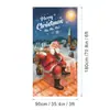 Amazon Transfronterizo Cubierta de Puerta Navideña Merrychristmas Elementos de Grinch Bandera Colgante Cortina de Puerta