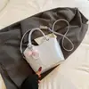 Bolsa Cesta de Bolinhas Feminina 2026 Nova Verão High-End Light Luxury Bolsa de Mão Bolsa de Ombro Transversal