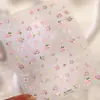 Resorte Tensor Suave Floral Mariposa Pegatinas para Uñas M-1441 Look Sin Maquillaje Uñas Flor Pequeña Pegatinas para Uñas Francesas