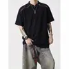Camiseta masculina de manga curta, marca da moda, caimento solto de verão, novo modelo 2026, tendência de celebridade da internet, top simples estampado ins