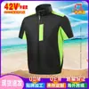 Traje de Aire Acondicionado de Enfriamiento de Verano Traje con Ventilador Herramienta de Trabajo de Verano de Manga Corta Nuevo Delgado de Manga Corta para Trabajo al Aire Libre Traje de Aire Acondicionado de Enfriamiento