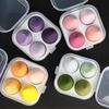 Polvo para caja de huevo borla 8 paquete de 4 huevo de maquillaje suave no comer polvo degradado color Morandi gota de agua corte oblicuo borla de polvo