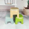 Banqueta Plástica Pequena Infantil Doméstica com Encosto, Banqueta Portátil Empilhável, Banqueta Baixa Estampada para Presente Atacado
