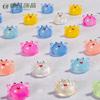 Cangrejo Pequeño Simulado Mini Lindo Artesanía de Resina Hecha a Mano Micro Paisaje Adornos Decorativos Accesorios Luminosos Joyería DIY