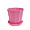 Nueva maceta creativa con borde ondulado, maceta decorativa de resina para jardinería, maceta de plástico para el hogar, maceta para flores, venta al por mayor de fábrica