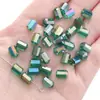 5.2X8mm Contas Retangulares Banhadas em Cristal de Vidro Feitas à Mão Acessórios para Pulseira Colar Contas para Amarrar Material Joias