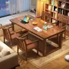Mesa de jantar de madeira maciça mesa de escritório móveis de escritório mesa de jantar para casa mesa de escritório longa para sala de estar mesa de escritório para conferências estação de trabalho para funcionários