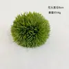 Cabeça de Flor de Cravo Verde Simulada Bola de Pelo Verde Enfeites de Planta Verde Criativos para Decoração de Mesa de Sala de Estar em Casa Bola de Espinhos Musgo