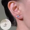 Joyería Transfronteriza Estilo Resort Oceánico Azul Fresco Estrella de Mar Perla Concha Hélice de Oreja Clavo de Hueso de Oreja Clavo de Hélice Clavo de Oreja Individual para Mujer