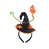 Accesorios de Fiesta de Disfraces del Festival de Fantasmas de Halloween Aro de Cabeza de Calabaza Araña Murciélago Calavera Sombrero de Bruja Aro para el Cabello Hebilla para la Cabeza