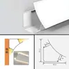 Lámpara de Línea de Yeso Luminosa Lámpara de Lavado de Pared Montada en Superficie Ranura Tira de Luz Ambiental Lámpara de Cornisa Superior LED Sin Empotrar en Techo Lámpara de Línea de Esquina