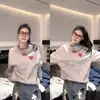 Sudadera de Cuello Redondo Versátil, Moderna, Cómoda, Sencilla y de Gama Alta para Hombre y Mujer, Estilo Nuevo de Otoño e Invierno, Lujo Ligero, Moda