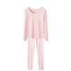 Fábrica Amphiya Color Dopamina Ropa de Otoño para Chica Joven y Conjunto de Pantalones Lijado por Ambos Lados Ropa Interior Térmica de Otoño e Invierno