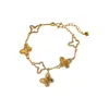 Pulseira de Borboleta Retro Exquisita Vazada Gelo Triturado Micro-Incustada com Zircônia Moda Luxo Leve Nicho Alta Qualidade Joia Versátil