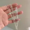 Novo Colar de Gipsofila Brilhante Camadas Múltiplas Franja Corrente Clavícula Design de Nicho Ins Corrente de Pescoço Elegante Versátil