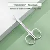 [Atacado de fábrica] Tesoura de sobrancelha de aço inoxidável tesoura de beleza cabeça redonda ponta para aparar pelos do nariz tesourinha ferramentas de maquiagem