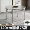 Mesa Hundida para Hot Pot con Mesa Plegable Integrada de Nuevo Modelo y Parrilla de Carbón para Puestos de Comida de Mercado Nocturno