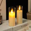 Luz de Vela Digital Tipo Bala LED Guion Cena a la Luz de Velas Disposición de Atmósfera Asesina Accesorios Creativo Control Remoto Luz de Vela