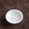 Posavasos de taza de porcelana blanca jade sebo, taza de degustación de cerámica, posavasos de tamaño pequeño, accesorios para ceremonia del té kung fu, porcelana blanca de Dehua
