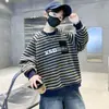 Ropa para Niños Sudadera Rayada de Primavera para Niños 2026 Nuevo Estilo para Niños Mayores Tops de Primavera para Niños Tendencia Primavera y Otoño