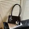 Moda Retro Bolso de Hombro Único Sobaco Comercio Transfronterizo Nueva Moda Alta Gama Cuero Aceitado Bolso de Mano para Desplazamiento Bolso Tote