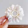 Dulces y Frescos Gomas para el Cabello Infantiles para Niñas, Diademas de Encaje Plegado de Alta Gama, Accesorios para el Cabello que No Dañan el Cabello