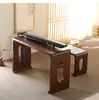Mesa Taburete de Madera Maciza para Guqin Resonancia Mesa de Paulownia para Guzheng Mesa Antigua de Estudio China Mesa para Caligrafía Mesa para Caligrafía y Pintura Mesa de Té Zen