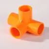 Conexões Conector PVC Três Vias Vermelho, Laranja, Rosa, Cotovelo Direto para Aquário, Tubo de Abastecimento de Água Verde, Amarelo, Preto, Roxo