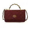 Yue Zi 2026 Outono/Inverno Nova Bolsa Quadrada Pequena de Mão Acolchoada com Diamantes Versátil para o Dia a Dia Bolsa de Ombro Único Bolsa Transversal de Corrente Popular da Moda