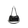 Bolso Boston de Cuero Tejido Estilo Nuevo Transfronterizo de Gran Capacidad, Bolso Cruzado Estilo Retro, Bolso Tote Versátil de Moda