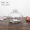 Mini Vaso Pequeno de Vidro Embossado Estilo Francês Vintage Estilo Ins Transparente Vaso de Flores Hidropônicas Enfeites Decorativos de Mesa