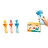 Vara de Brinquedo para Gatos com Ejeção de Um Clique e Retração Automática, Ferramenta para Provocar Gatos para Pessoas Preguiçosas, Brinquedo Elétrico de Pesca para Gatos