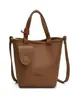 Bolso Cubo de Moda y Sencillo para Mujer, Nuevo Bolso de Mano y Bolso Cruzado con Patrón de Lichi Vintage 2026, Bolso de Commuter con Diseño de Nicho