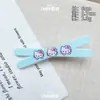 Pinza para el Cabello Hello Kitty Rosa y Azul, Dulce y Fresca, Lindo Estampado de Estrella de Cinco Puntas, Pinza de Pato, Pasador, Accesorio para el Cabello para Mujeres