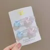Lindo pasador de oso nube con flequillo lateral, pinza de una línea para decoración de cabello suelto, accesorio para el cabello dulce, simple y de alta gama