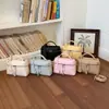 Bolsa Caixa Padrão Lichia de Personalidade de Nicho Estilo Coreano, Bolsa Quadrada Pequena Fashion e Estilosa para o Trabalho e Uso Diário, Bolsa de Mão Feminina