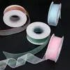 Cinta perlada de colores de 2.5 cm para empaque de ramos de flores, caja de regalo, accesorio para el cabello, materiales para decoración de moños DIY