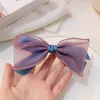 Nuevo pasador de red súper de hadas con lazo para el pelo de niña, clip de pico de pato dulce de alta calidad, pasador, tocado