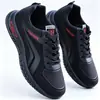 Zapatos Deportivos Nuevos de Suela Gruesa para Hombre, Zapatos de Trabajo Casuales Impermeables de Suela Blanda de PU Negros, Zapatos Resistentes a las Manchas, Zapatos Antideslizantes para Correr