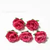 Rosa botão simulação atacado adereços de fotografia caixa de presente de mão decoração pequeno broche de rosa adorno de cabeça tecido de seda flor artificial