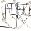 Cadena Corporal Multicapa Retro Punk de Joyería Transfronteriza Europea y Americana Moda para Hombres y Mujeres Cadena de Cintura de Metal con Forma de Candado Cadena para Pantalones