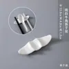 Soporte para Palillos de Cerámica Soporte para Palillos de Doble Uso Soporte para Palillos y Cuchara de Porcelana Hueso Soporte para Palillos Hotel Soporte para Palillos Blanco Puro Soporte para Palillos Público Soporte Doble Soporte