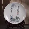 Fabricantes de fuentes Jingdezhen placa artesanal de cerámica Nueva placa decorativa de 10 pulgadas para el hogar y la sala de estar adornos artesanales de cerámica