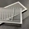 Rejilla de Ventilación de Aire Acondicionado de Aleación de Aluminio con Lamas, Salida de Ventilación Cruzada con Lamas, Salida Directa a Prueba de Lluvia de Aleación de Aluminio con Lamas