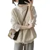 Chaleco cárdigan de punto con cuello en V estilo coreano para mujer para usar a la moda en primavera y otoño, nuevo, suelto, aspecto adelgazante, chaleco suéter trenzado, moderno
