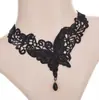 Estilo oscuro Lolita Gótico collar para mujer cadena de clavícula de rosa vintage gargantilla collar